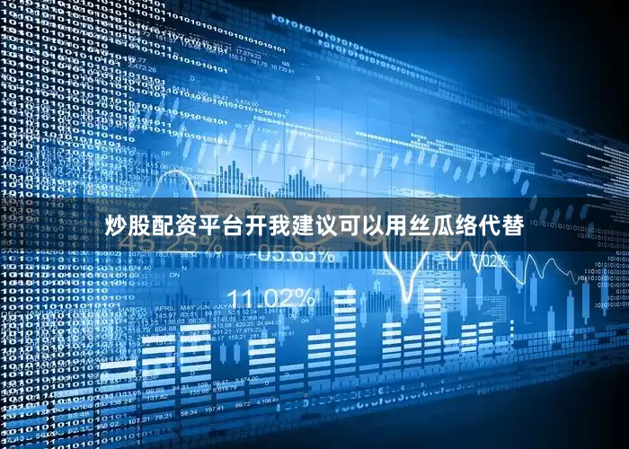 炒股配资平台开我建议可以用丝瓜络代替