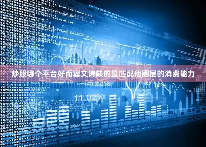 炒股哪个平台好而窦文涛缺的是匹配他圈层的消费能力